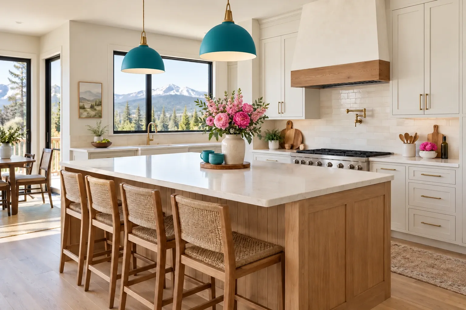 Kitchen surfaces, polished and ready